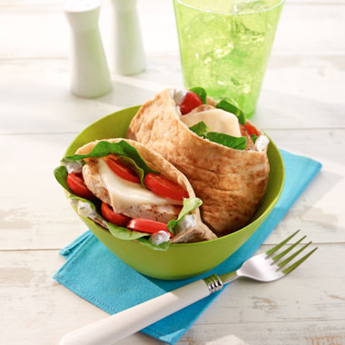 Greek Turkey Mini Pita Sandwich